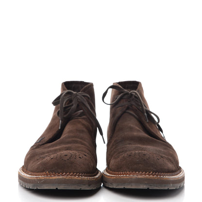 Louis Vuitton Mens Suede Brogues Boots 9.5 Brown 2 of 23