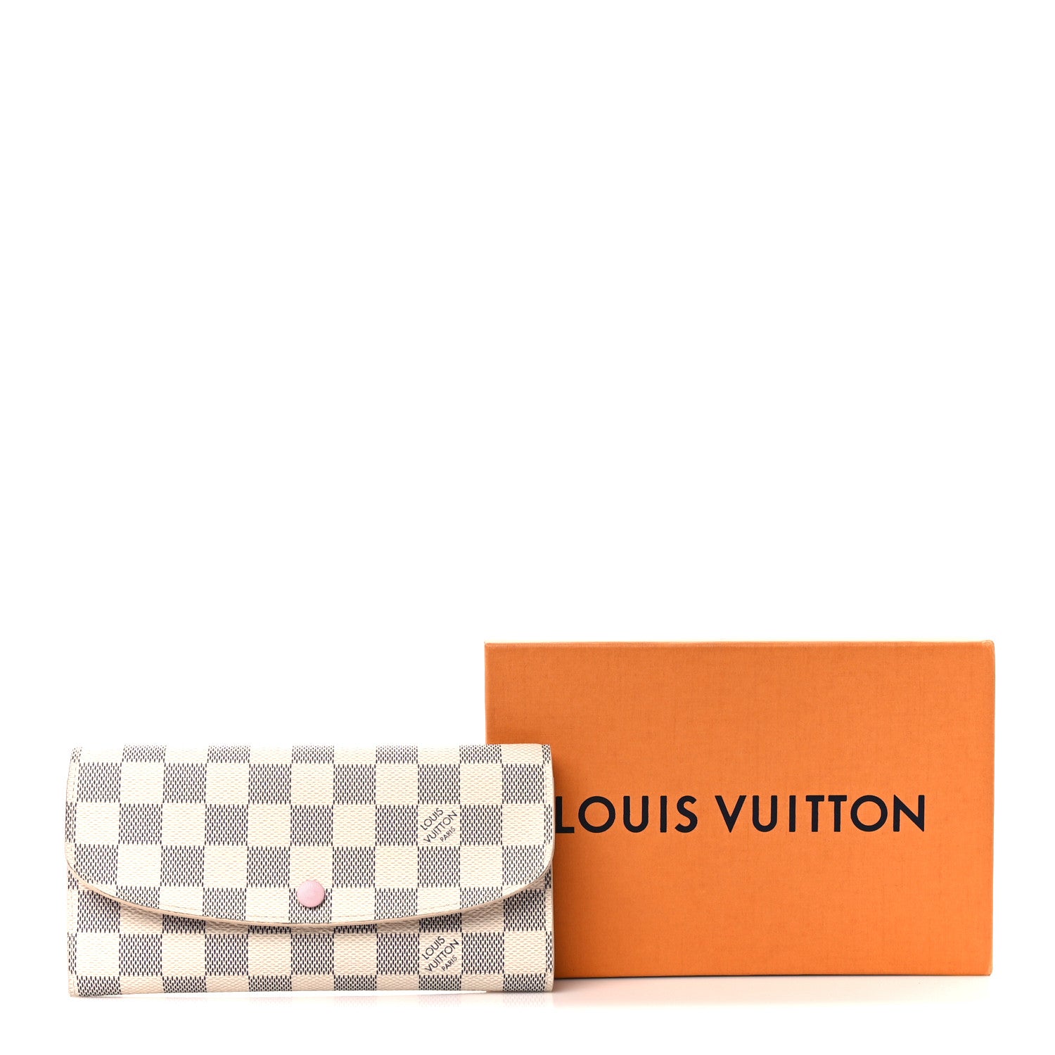 Louis Vuitton Damier Azur Emilie Wallet Rose Ballerine 11 of 11
