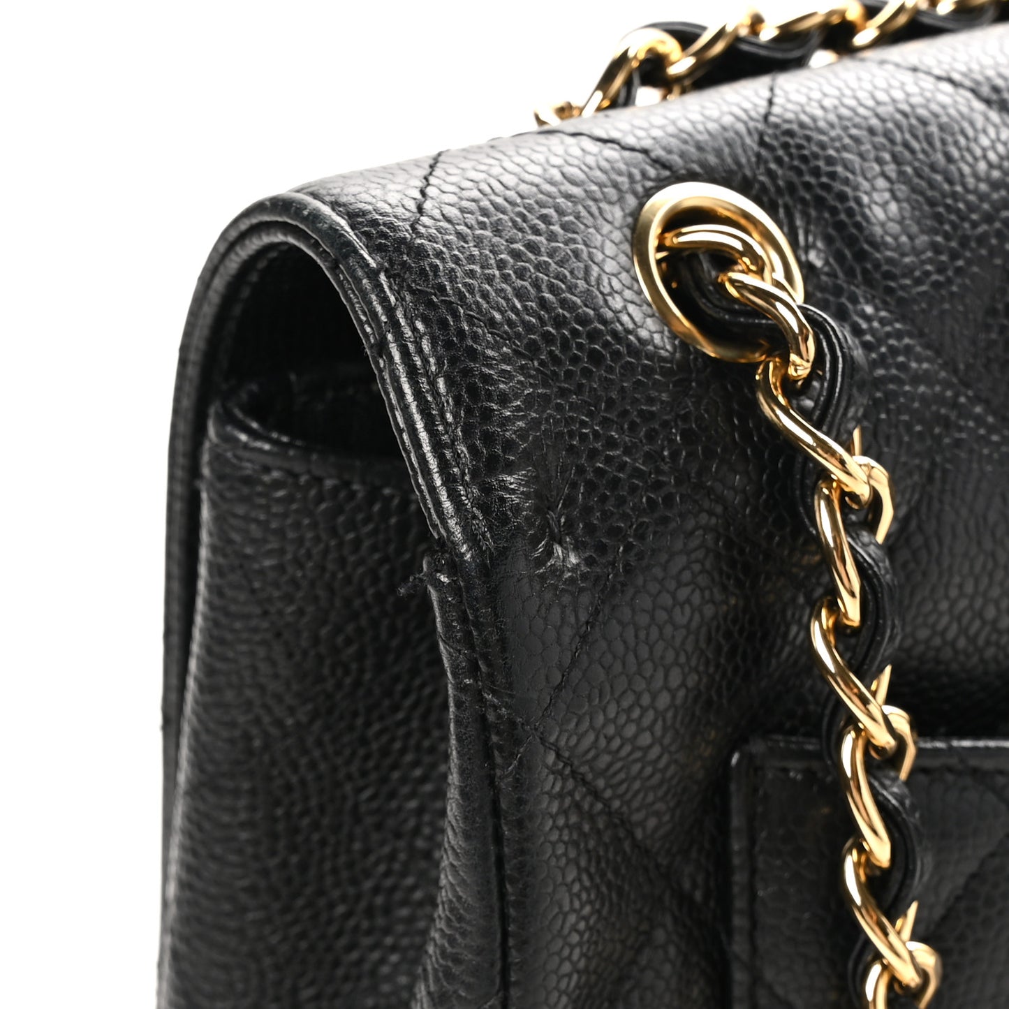 Caviar Quilted Maxi Single Flap Black