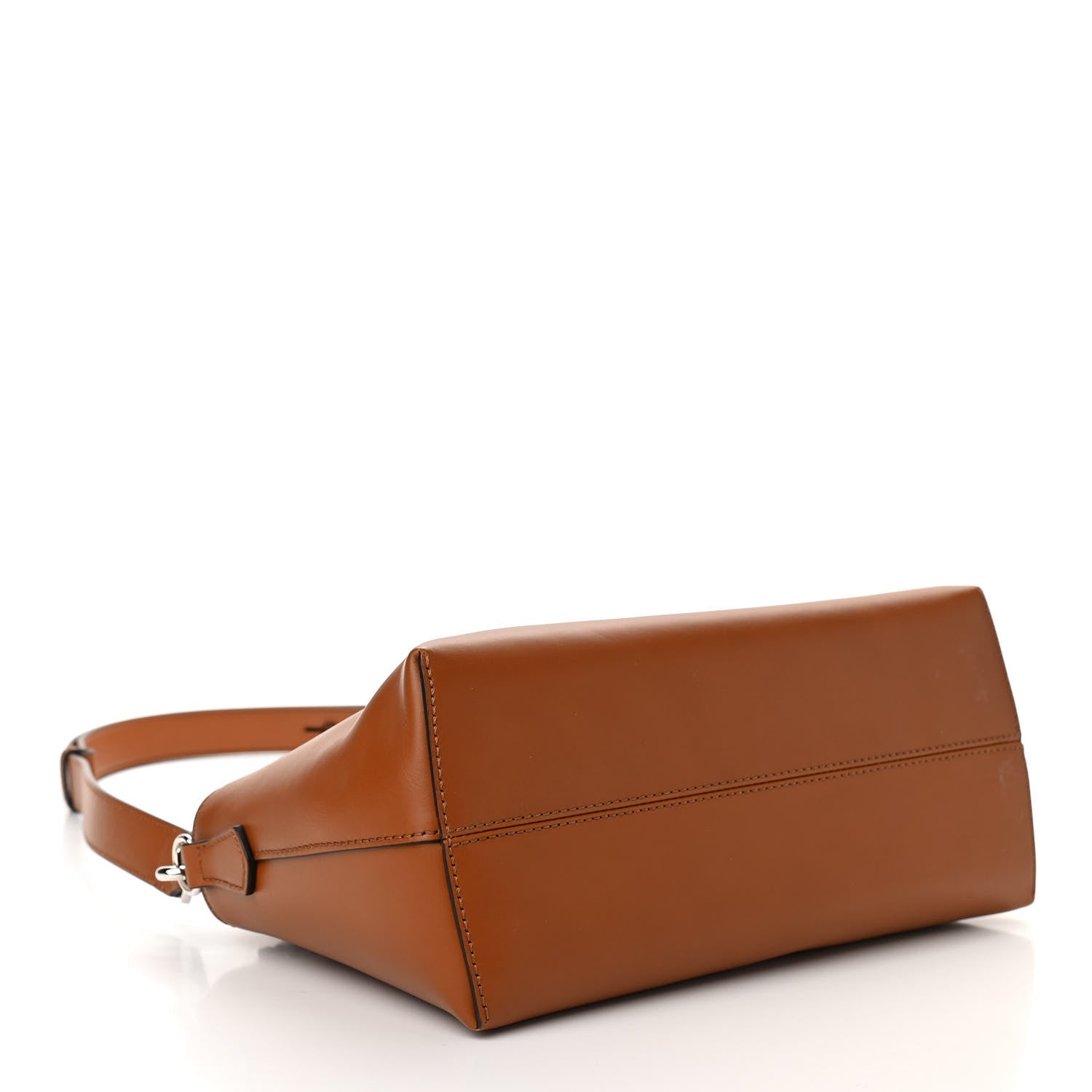 Fendi Vitello King Logo Embossed Medium By The Way Boston Bag Cuoio 4 of 10