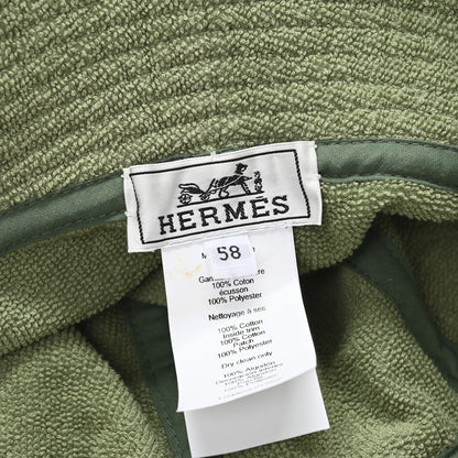 Hermes Terry Cloth Harper Bucket Hat 58 Khaki 8 of 10
