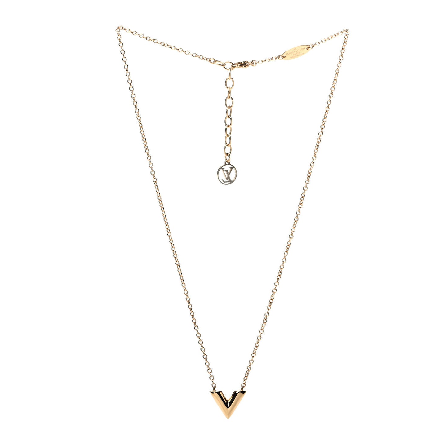 Essential V Necklace Gold