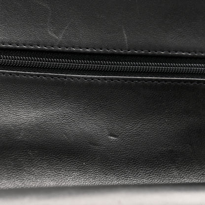 Chanel Lambskin Quilted Medium Double Flap Black 12 of 13