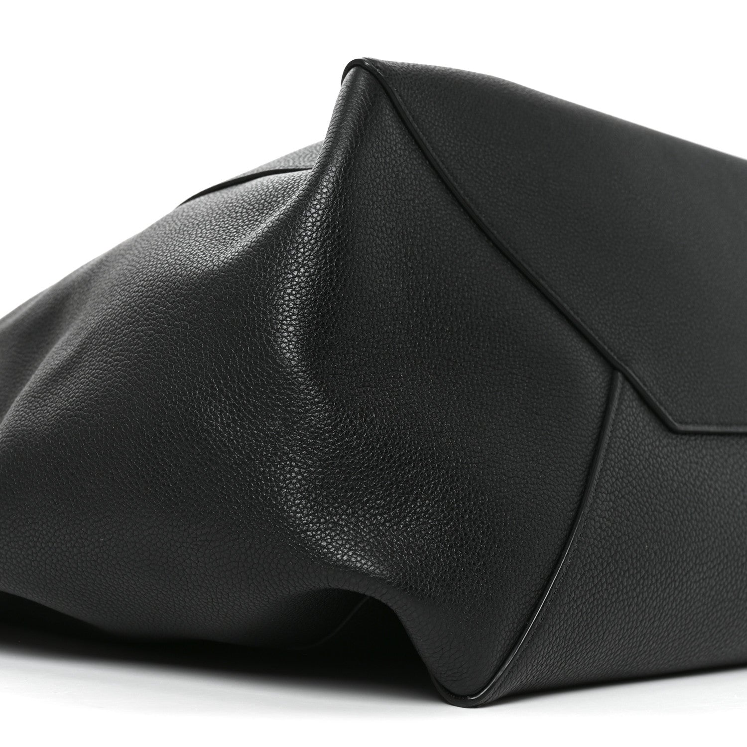 Celine Soft Grained Calfskin Medium Belt Cabas Phantom Black 8 of 9