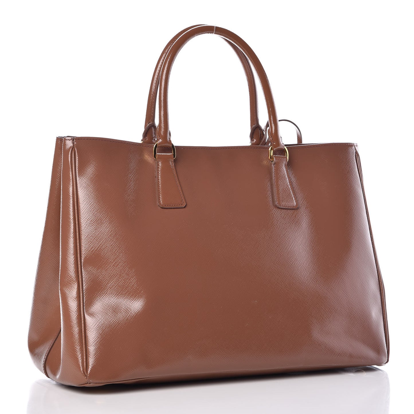 Saffiano Vernice Large Tote Dark Rose
