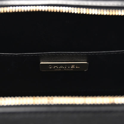 Chanel Calfskin Quilted Studded Square Vanity Case Black 8 of 11