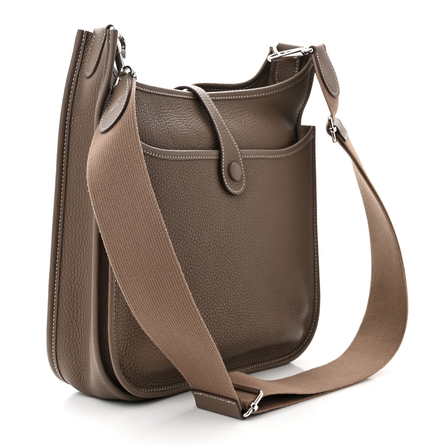 Hermes Taurillon Clemence Evelyne III PM Etoupe 3 of 11