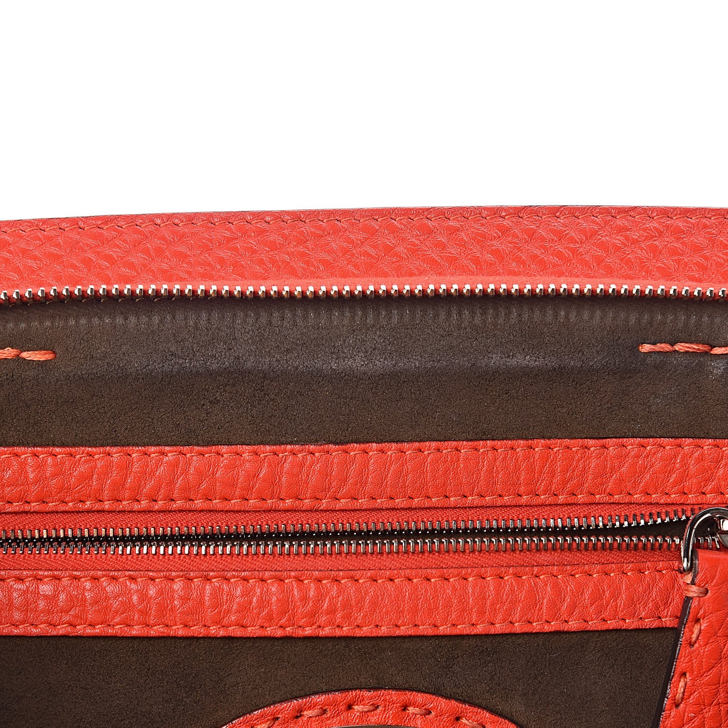 Fendi Cuoio Romano Selleria Adele 1328 Bag Papavero 7 of 19