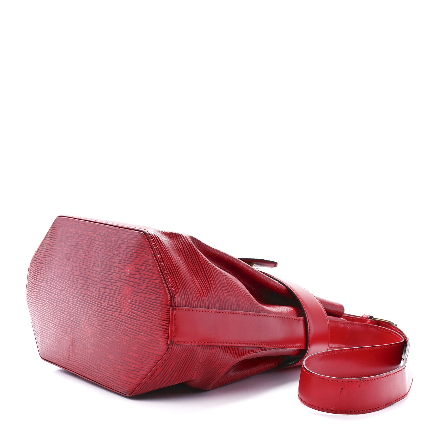 Louis Vuitton Epi Sac D'Epaule GM Castillan Red 8 of 11