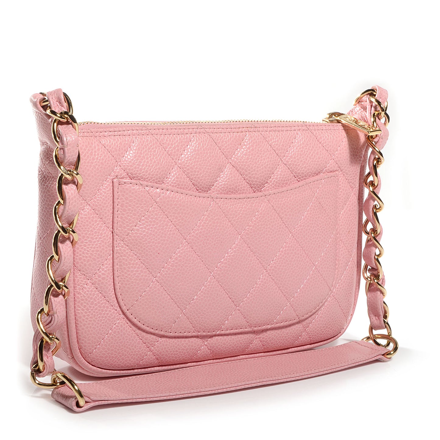 Caviar Quilted Timeless Shoulder Bag Pink
