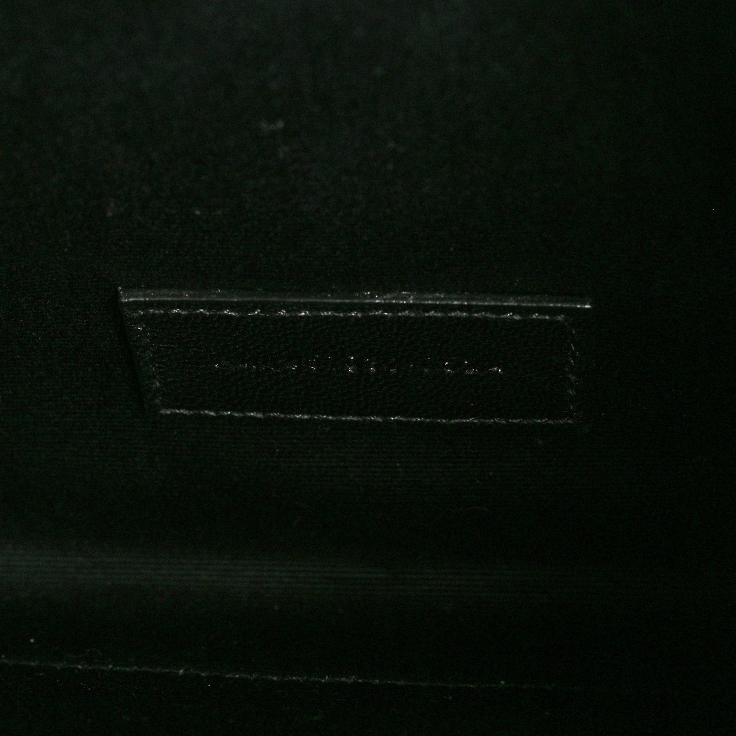 Grain De Poudre Textured Mixed Matelasse Triquilt Monogram Clutch Black