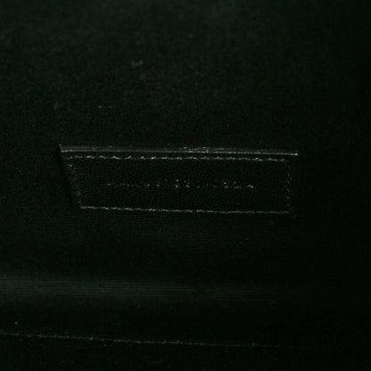 Saint Laurent Grain De Poudre Textured Mixed Matelasse Triquilt Monogram Clutch Black 7 of 10
