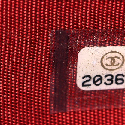 Chanel Lambskin Quilted Boy Zip Around Wallet Red 8 of 10