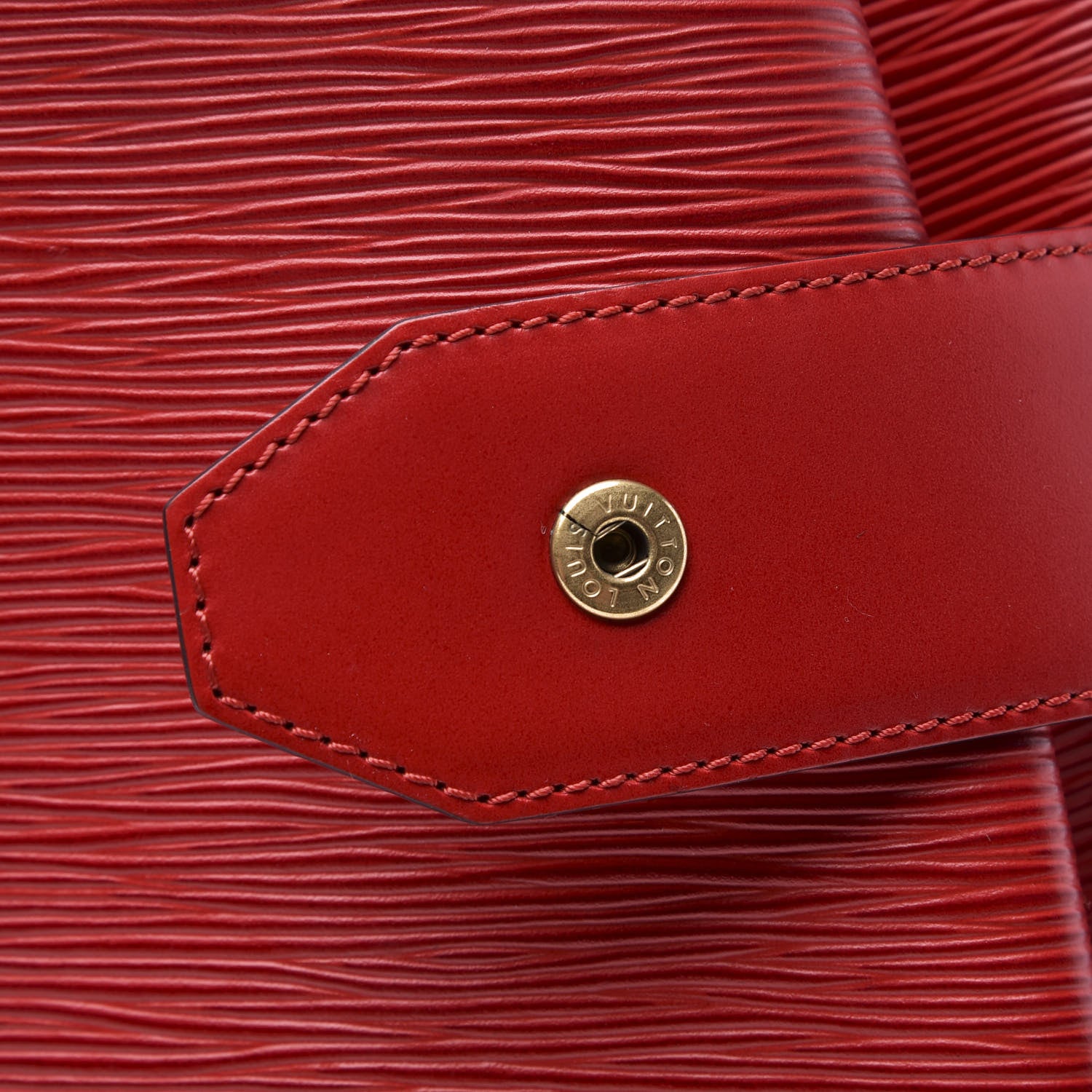 Louis Vuitton Epi Sac D'Epaule Castillan Red 8 of 9