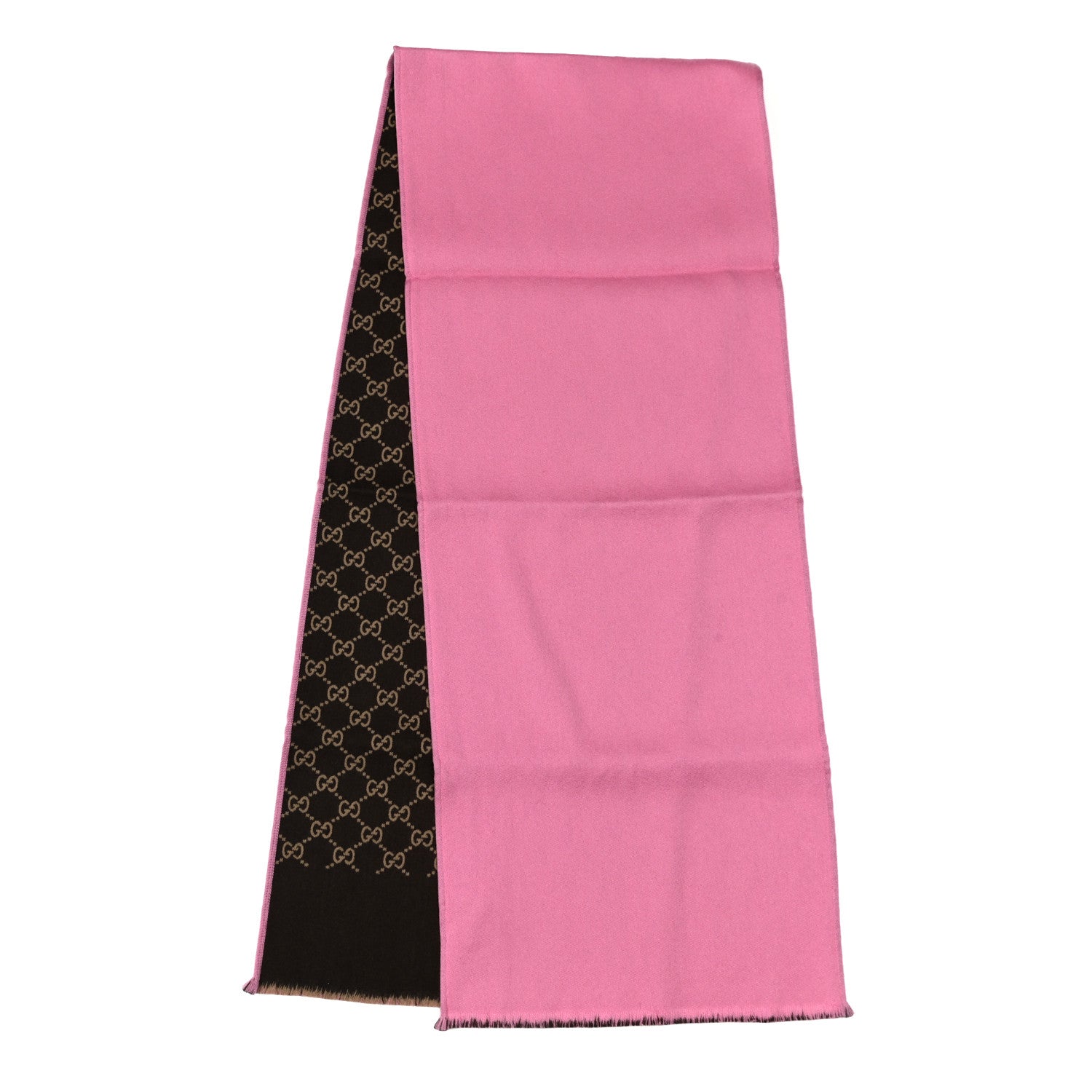 Gucci Wool Silk GG Monogram Ripon Simple Scarf Roseate 2 of 4
