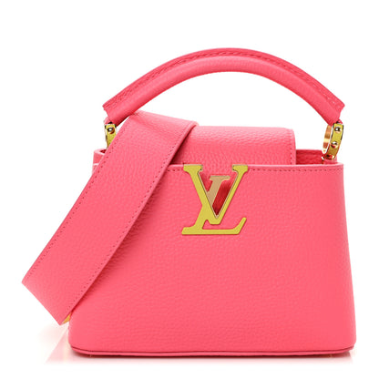 Louis Vuitton Taurillon Capucines Mini Dragon Fruit Pink Cedrat 1 of 8