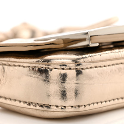 Fendi Metallic Nano Baguette So Sweet Handle Charm Gold 9 of 11
