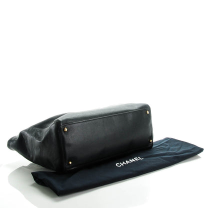 Chanel Calfskin Cerf Executive Shopper Tote Black 4 of 8