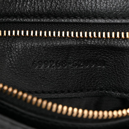 Gucci Roxy Calfskin Blondie Chain Shoulder Flap Bag Black 7 of 10