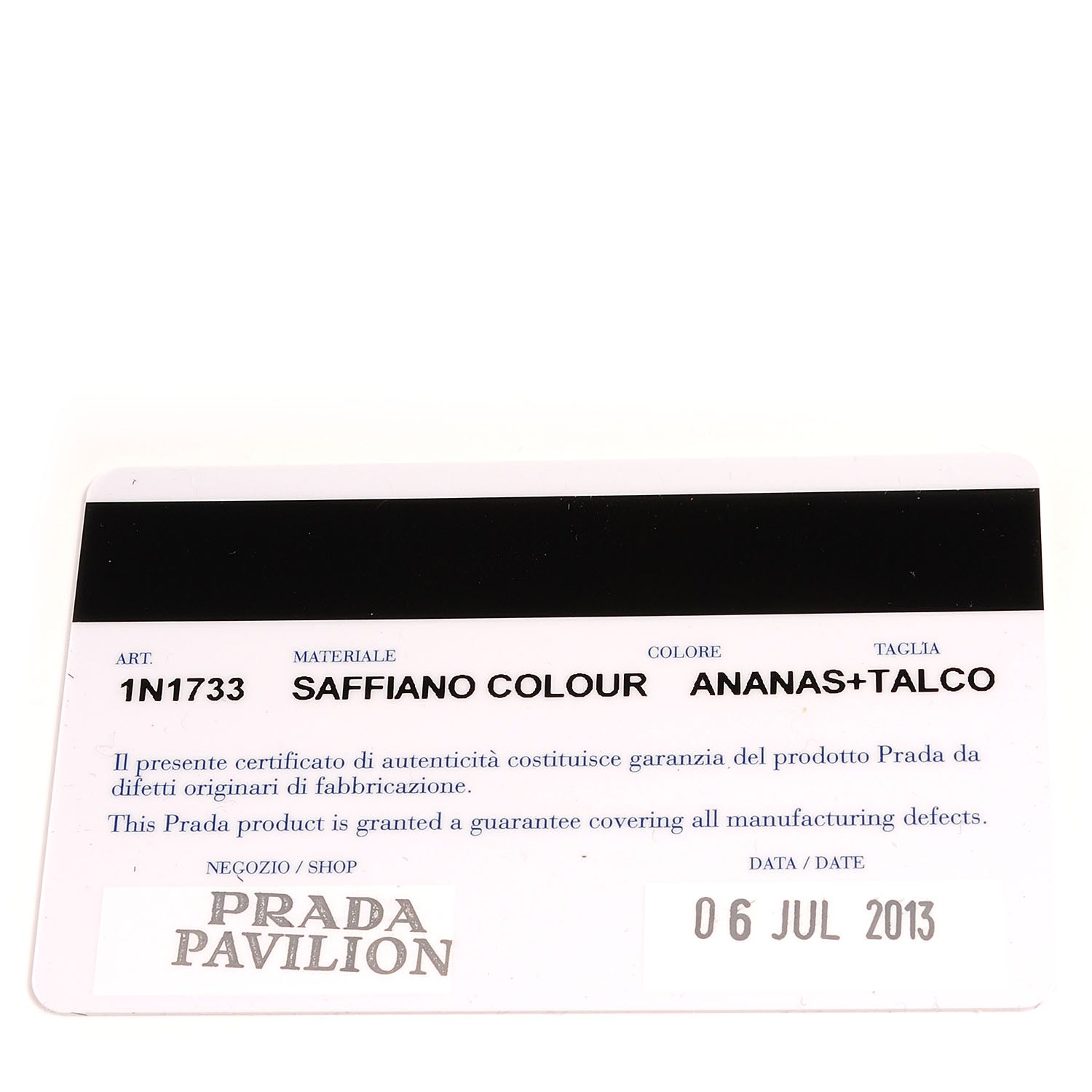Prada Saffiano Colour Bi-Color Pochette Ananas Talco 7 of 9
