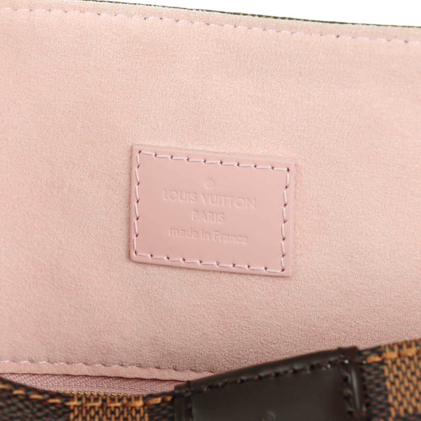 Damier Ebene Caissa Hobo Rose Ballerine