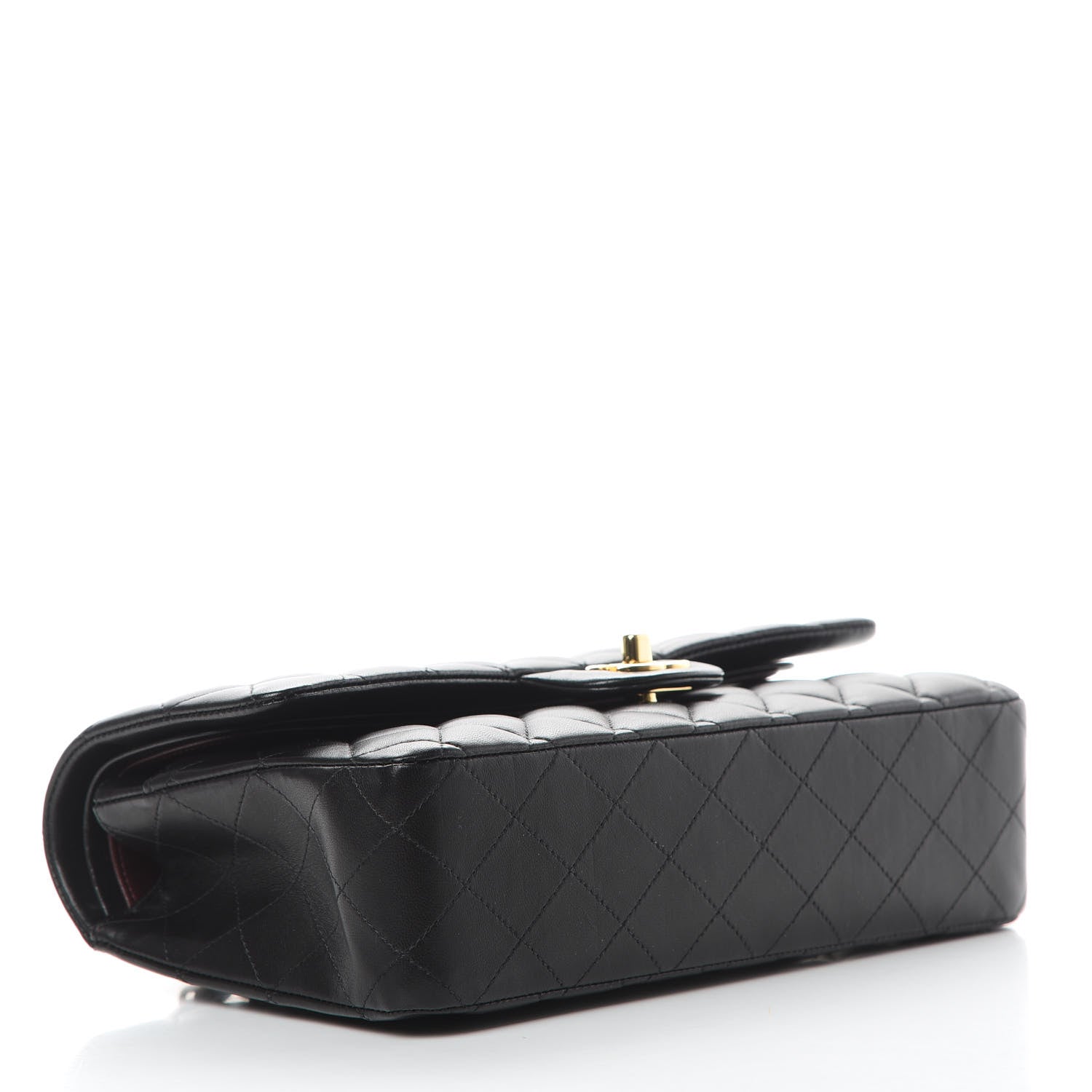 Chanel Lambskin Quilted Medium Double Flap Black 4 of 13