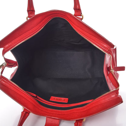 Saint Laurent Sheepskin Large Cabas ChYc Red 5 of 10