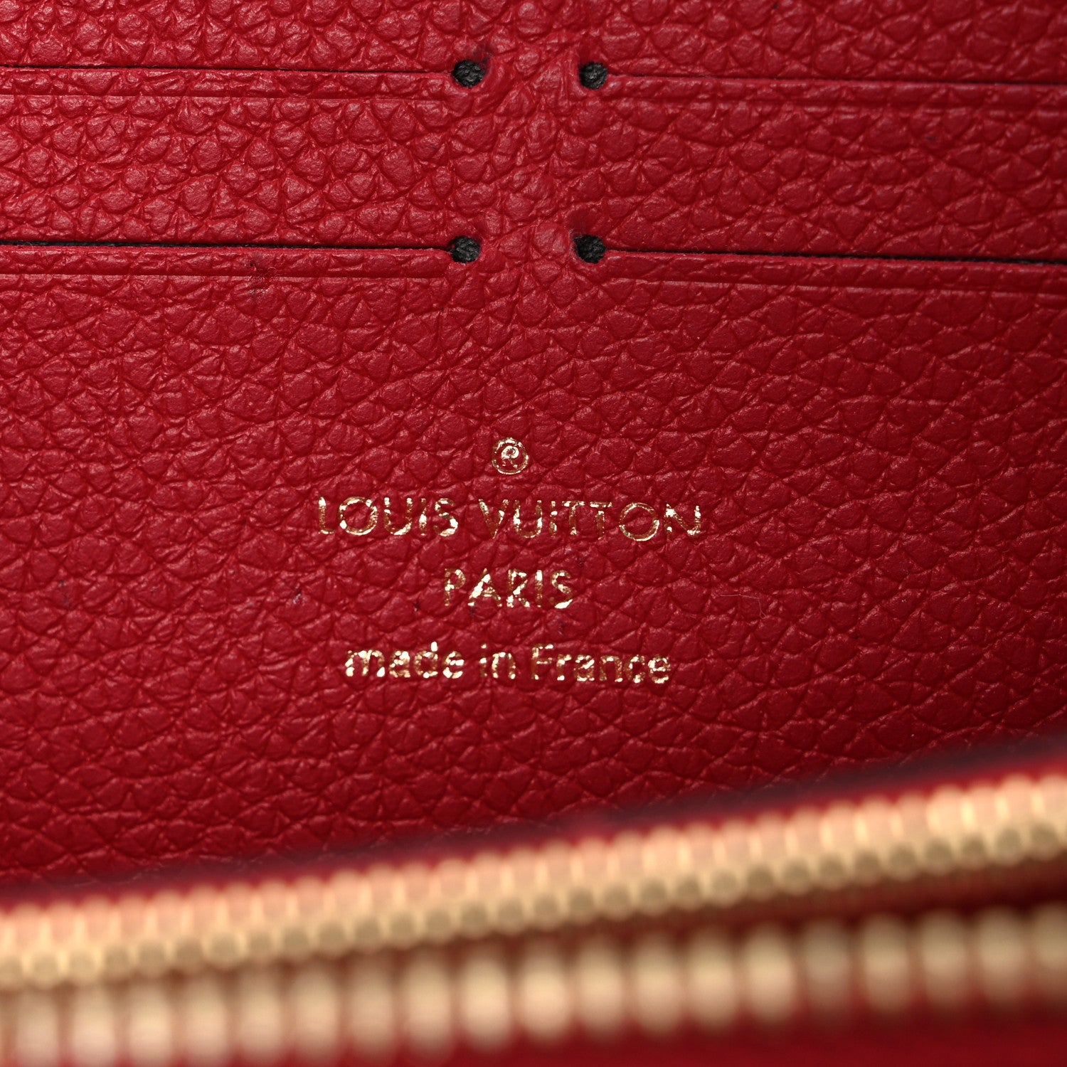 Louis Vuitton Empreinte Clemence Wallet Scarlet 6 of 8