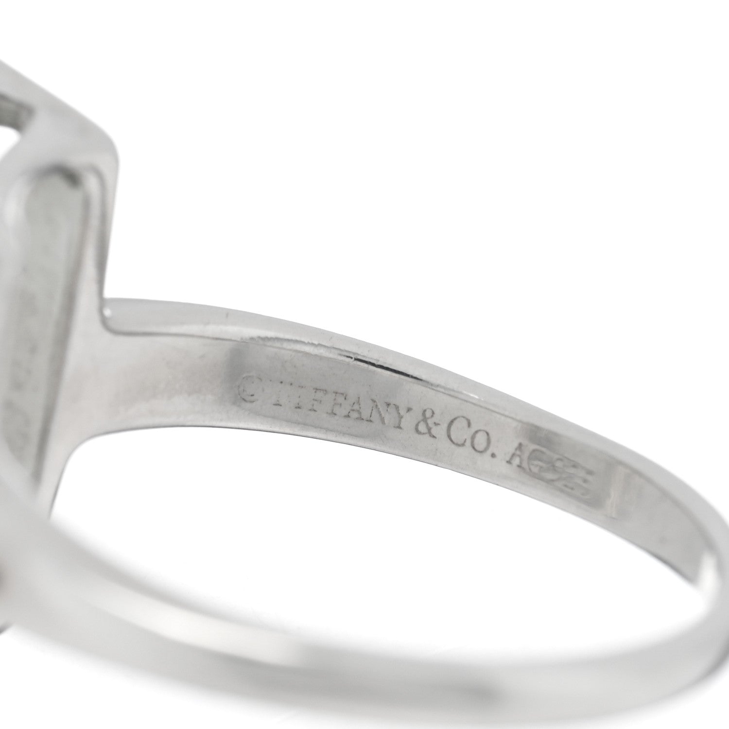 Tiffany Sterling Silver Green Quartz Sparklers Cocktail Ring 53 6.5 5 of 6