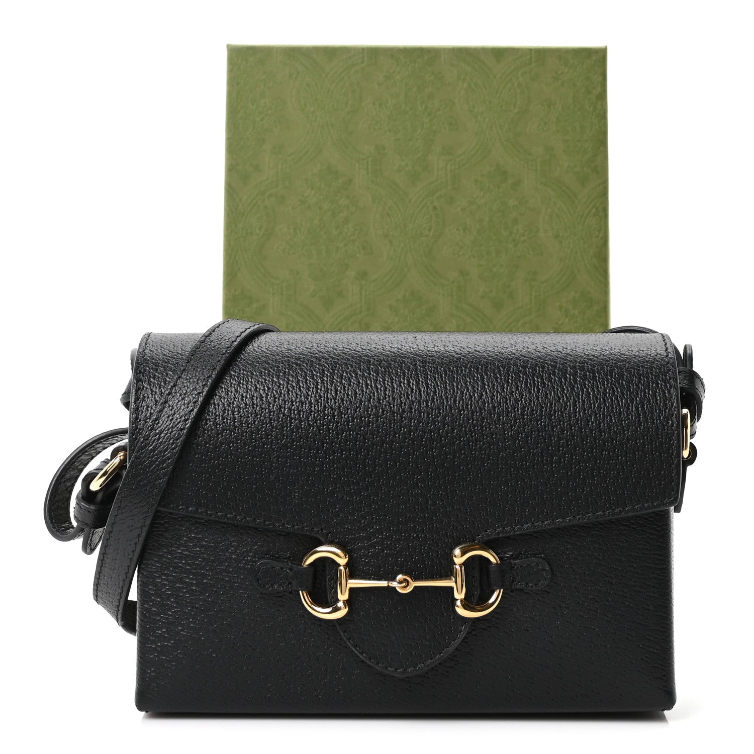 Gucci Calfskin Horsebit 1955 Shoulder Bag Black 10 of 10
