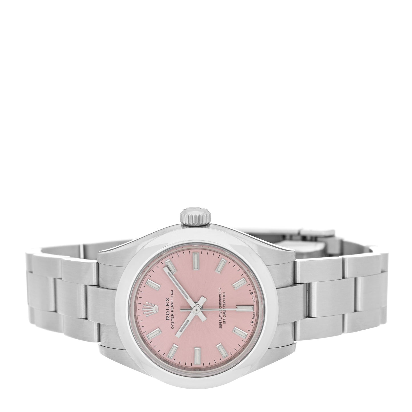 Stainless Steel 28mm Oyster Perpetual Datejust Watch Pink 276200