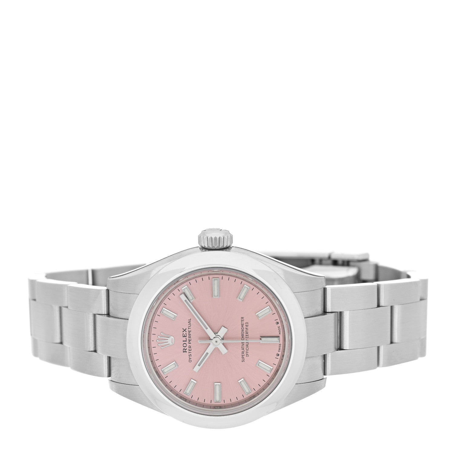 Rolex Stainless Steel 28mm Oyster Perpetual Datejust Watch Pink 276200 2 of 4