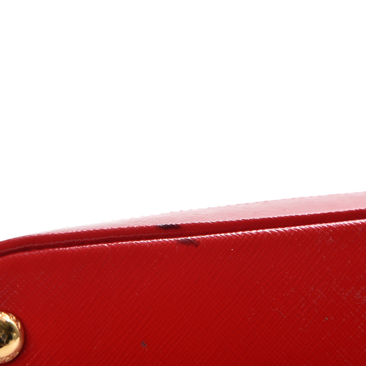 Prada Saffiano Vernice Open Promenade Tote Rosso 10 of 15