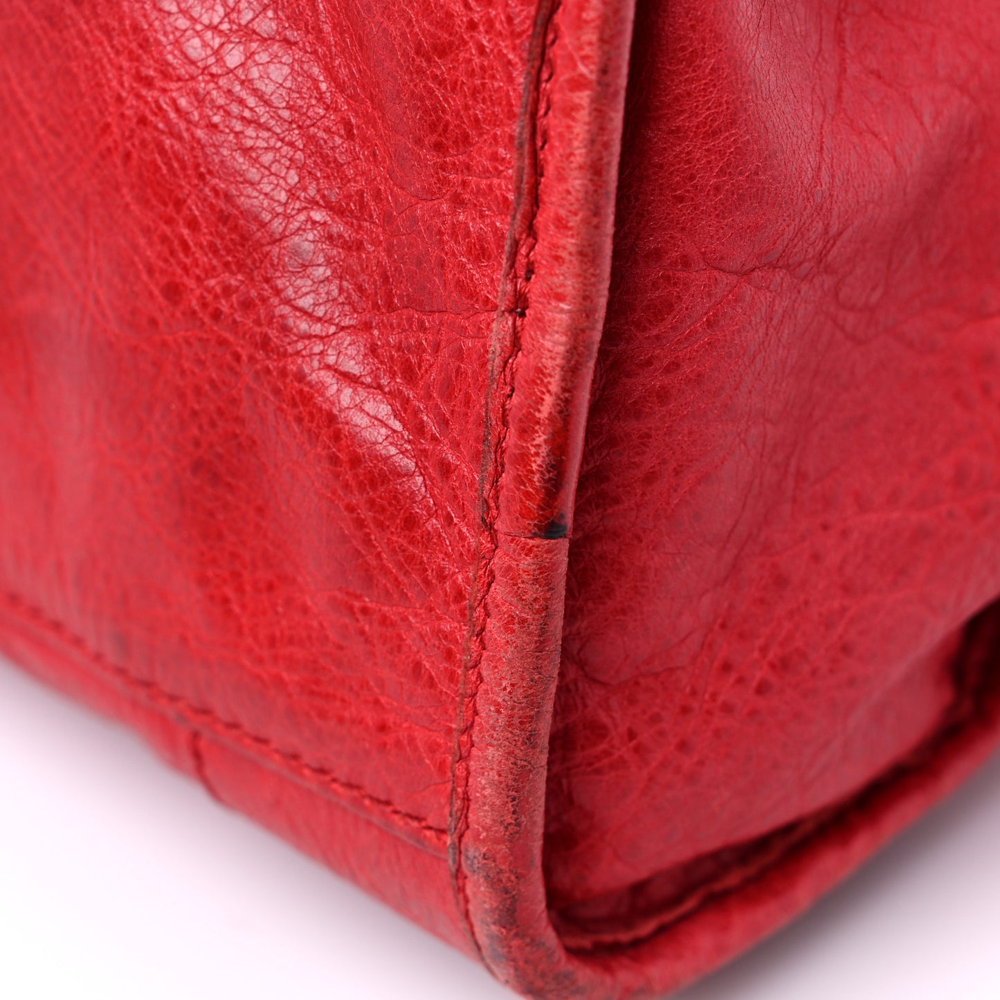 Agneau Giant 12 Rose Gold Hardware City Rouge Coquelicot