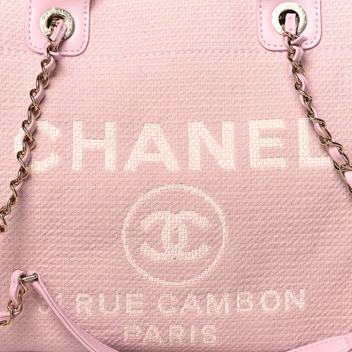 Chanel Mixed Fibers Small Deauville Tote Pink 9 of 12