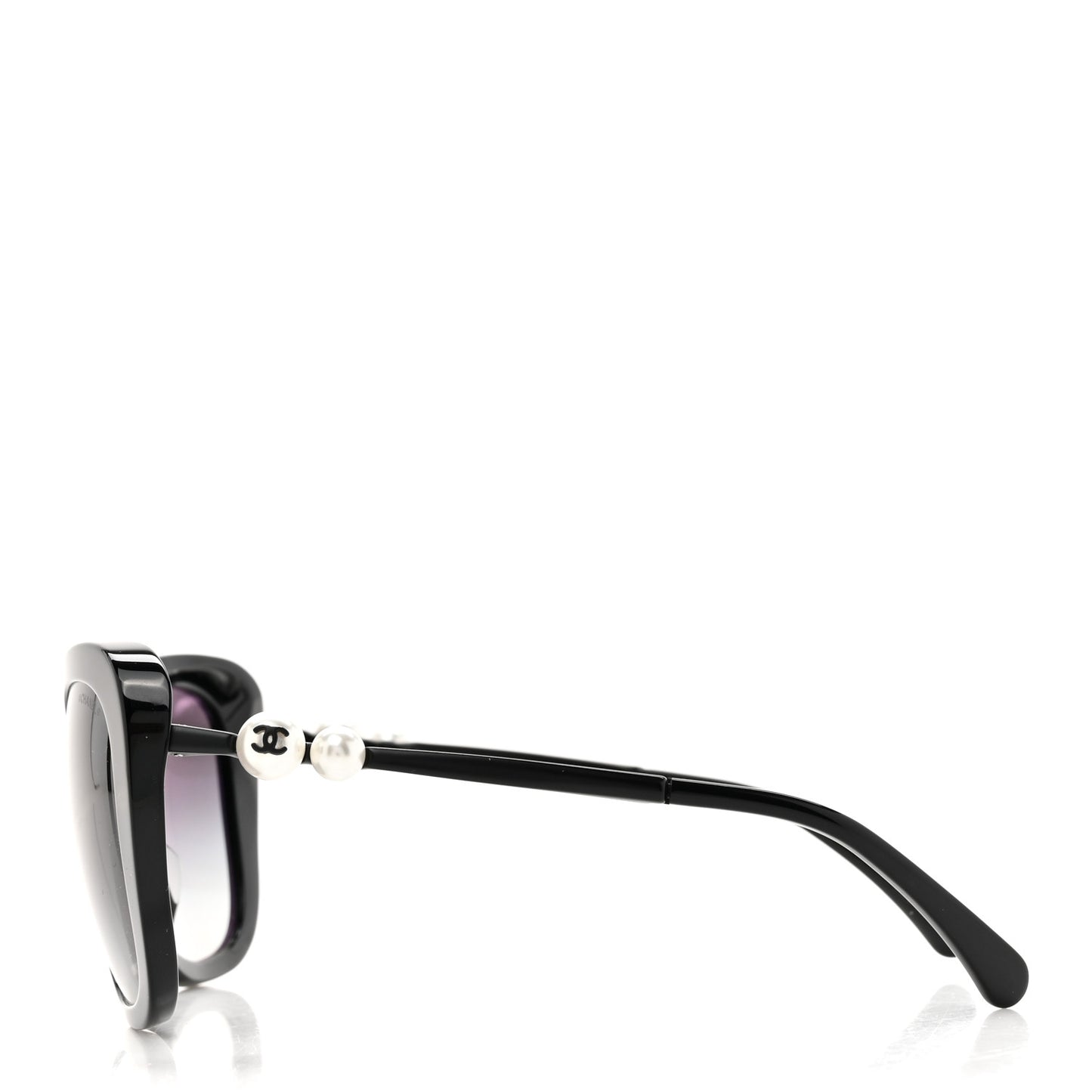 Acetate Polarized Butterfly Winter Pearl Sunglasses 5339-H-A Black