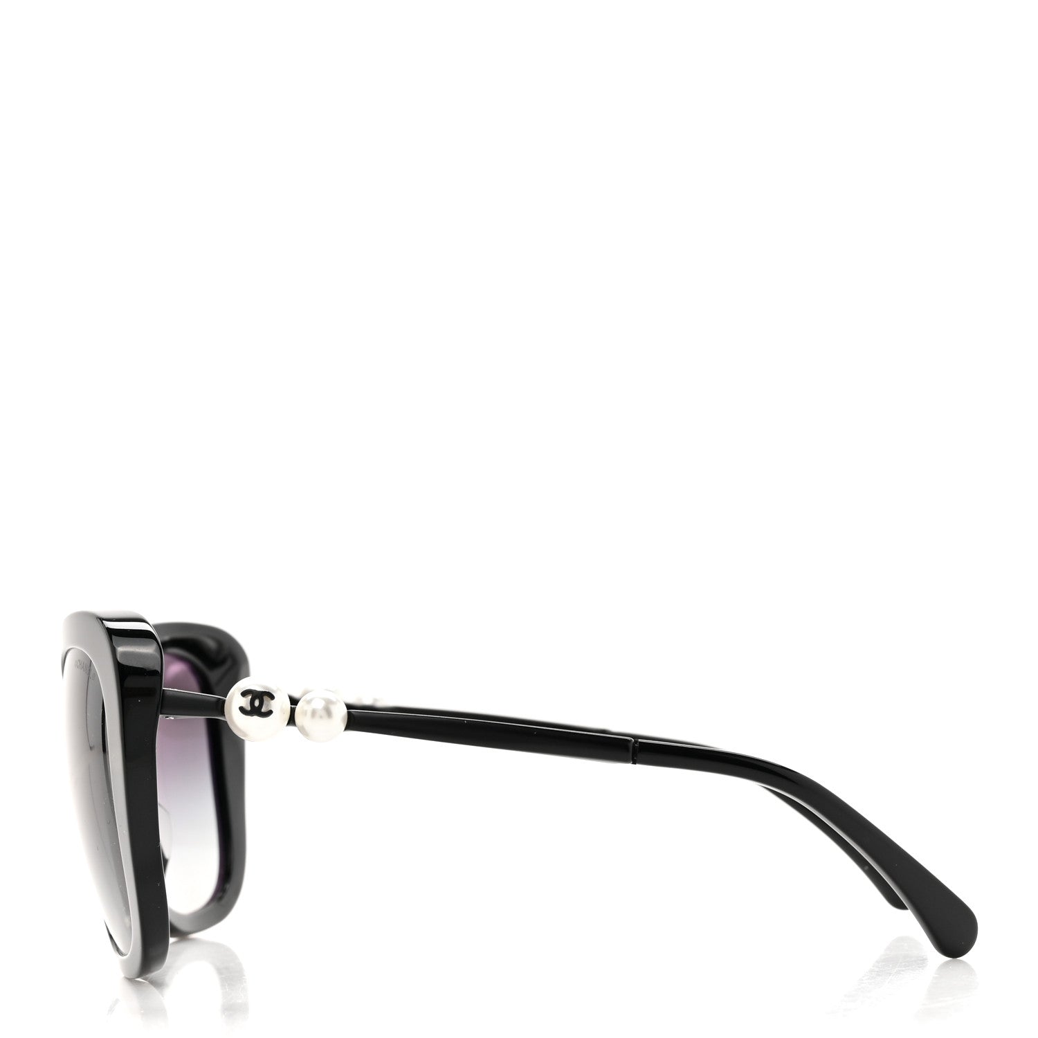 Chanel Acetate Polarized Butterfly Winter Pearl Sunglasses 5339-H-A Black 3 of 8