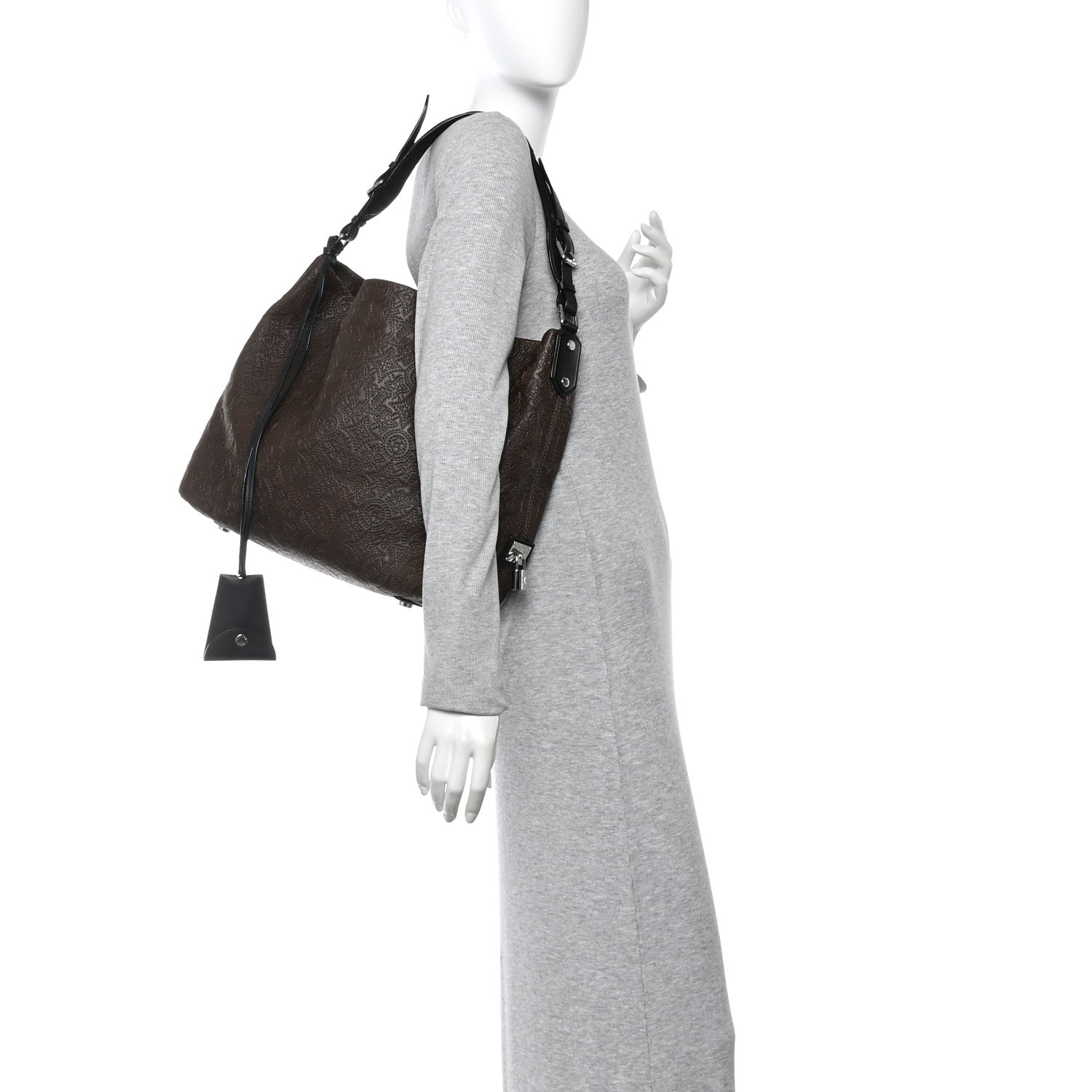Louis Vuitton Monogram Lambskin Antheia Hobo PM Chocolat 2 of 10
