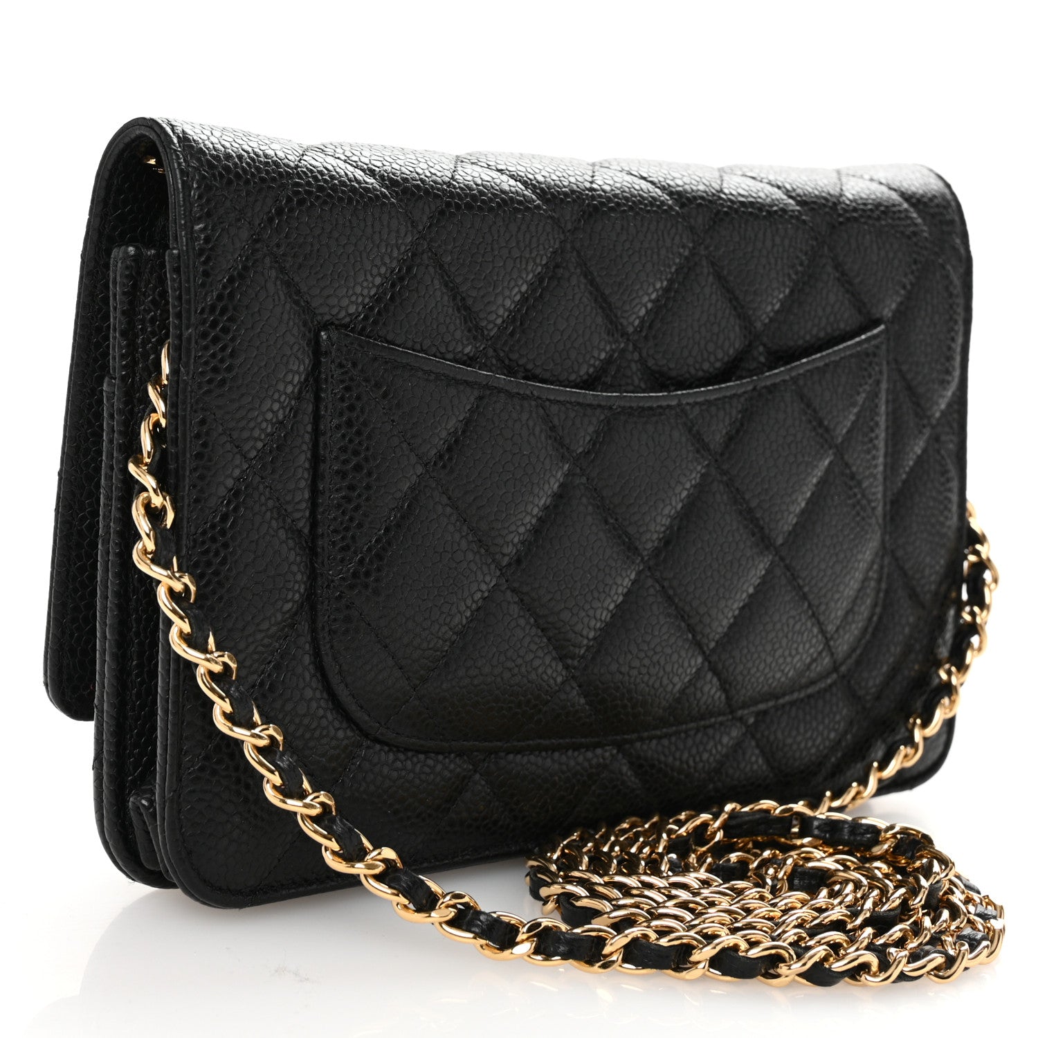 Chanel Caviar Quilted Wallet on Chain WOC Black 3 of 11