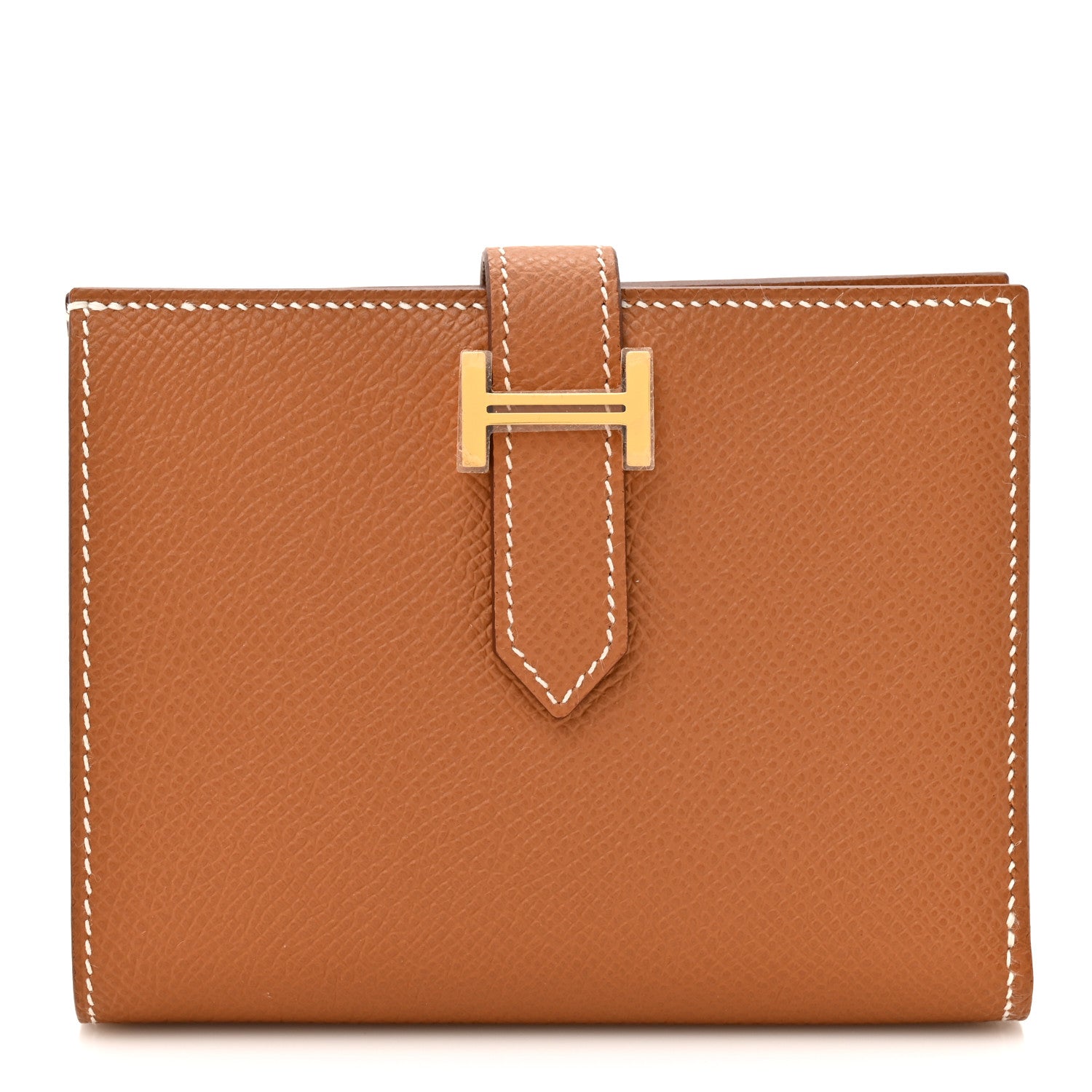 Hermes Epsom Bearn Compact Wallet Gold 1 of 9