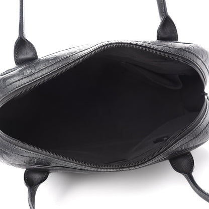 Gucci Calfskin Horsebit Embossed Princy Boston Black 5 of 10
