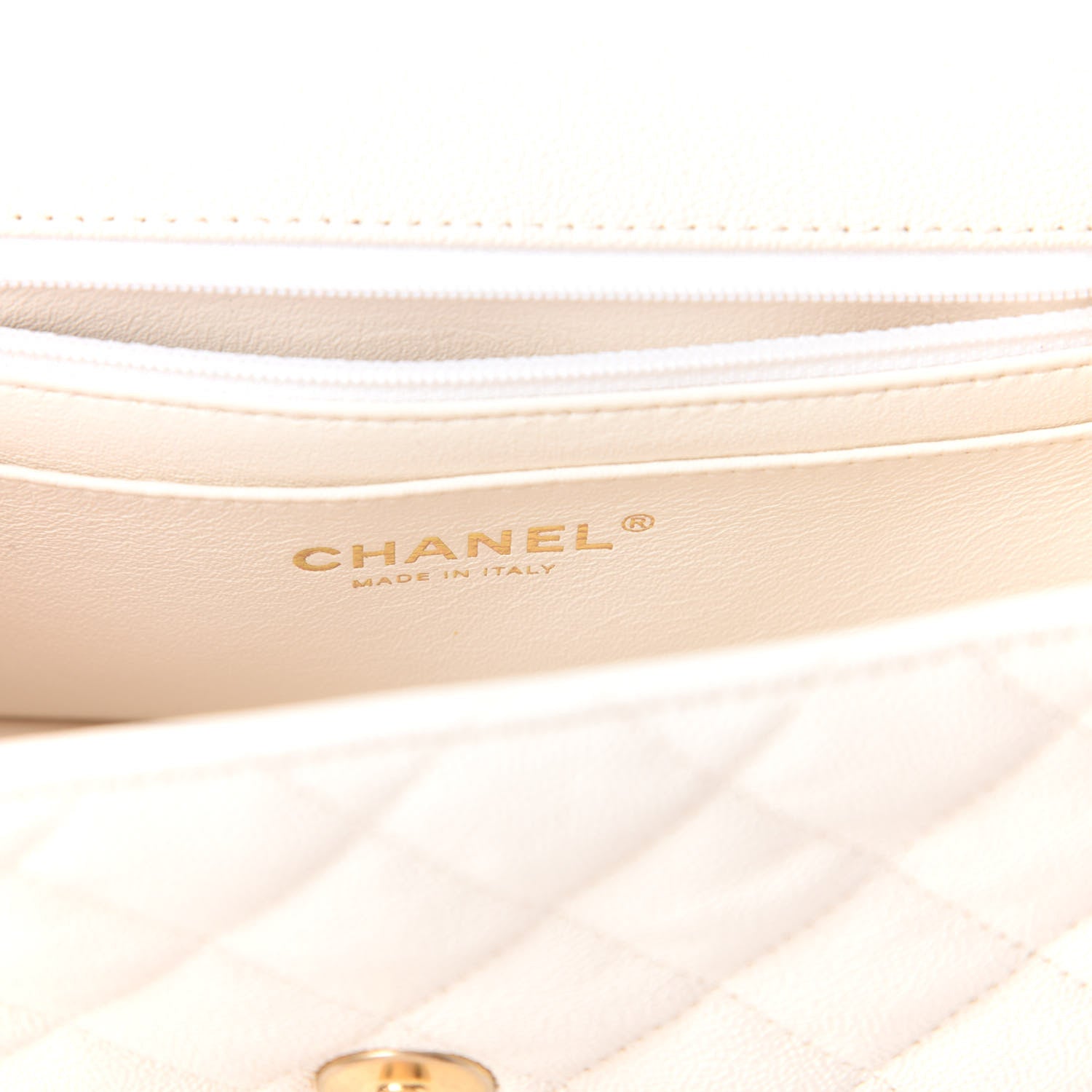 Chanel Caviar Quilted Mini Top Handle Rectangular Flap White 8 of 11