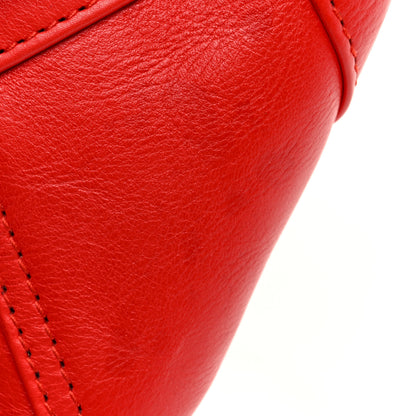 Balenciaga Calfskin Soft XS B Belt Bag Vivid Red 9 of 9