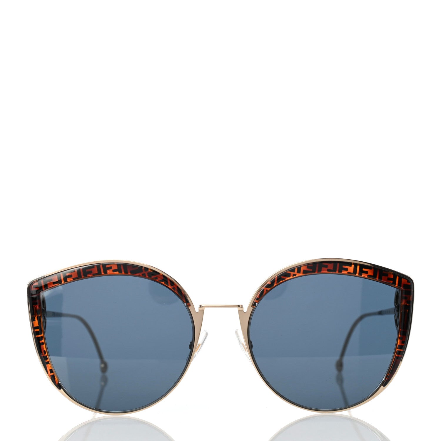 Fendi Metal Acetate F is Fendi FF Cat Eye Sunglasses FF 0290/S Blue Havana 2 of 7