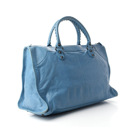Balenciaga Agneau Classic Hardware Work Bleu Indigo 3 of 13