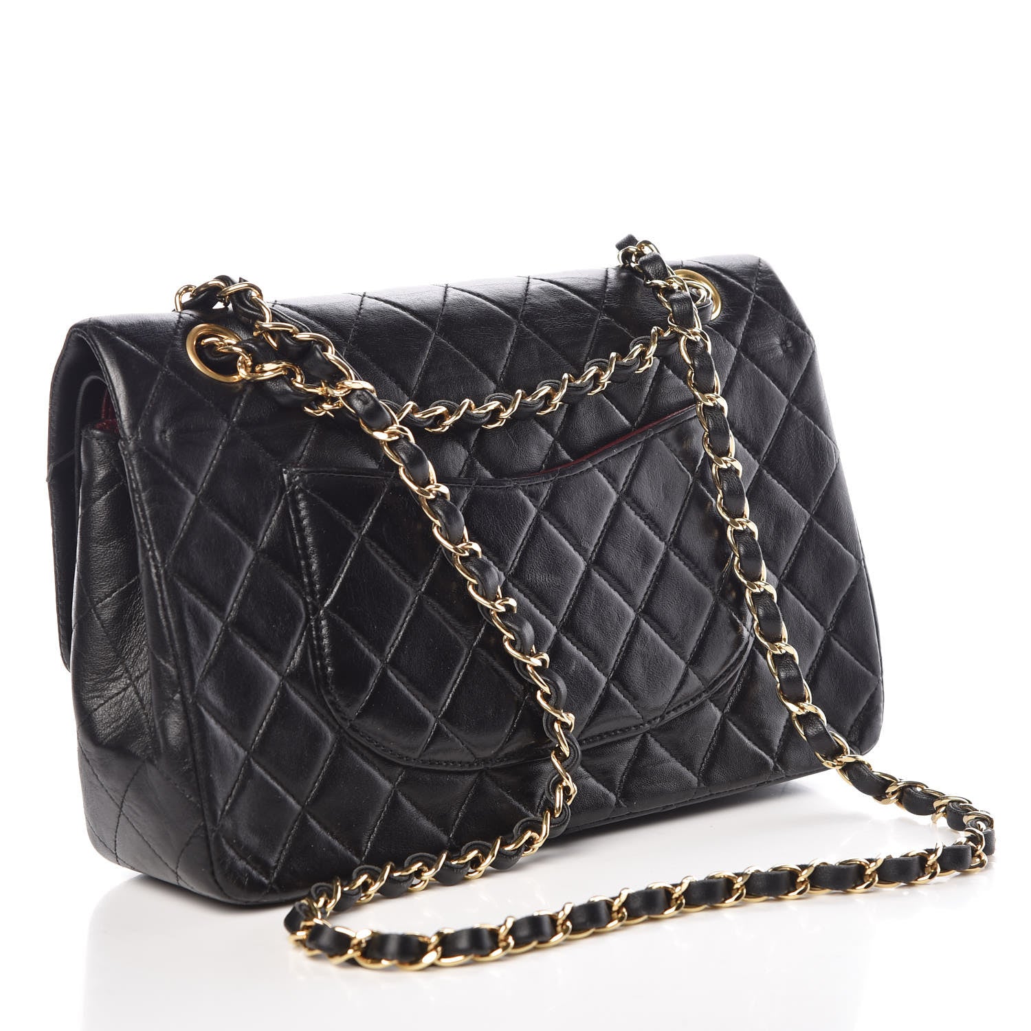 Chanel Lambskin Quilted Medium Double Flap Black 3 of 13