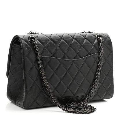 Chanel Aged Calfskin Quilted 2.55 Reissue 226 Flap So Black 3 of 11