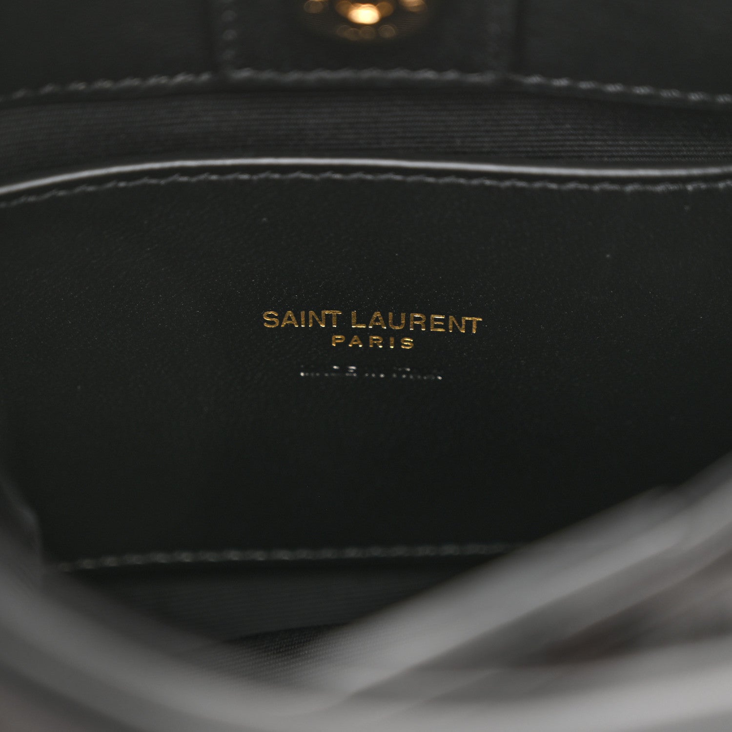 Saint Laurent Lambskin Quilted Monogram Sade Hobo Black 6 of 10