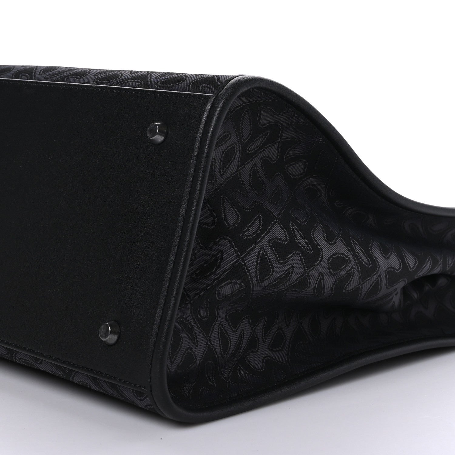 Telfar Monogram Jacquard Large Shopping Bag Black 8 of 8