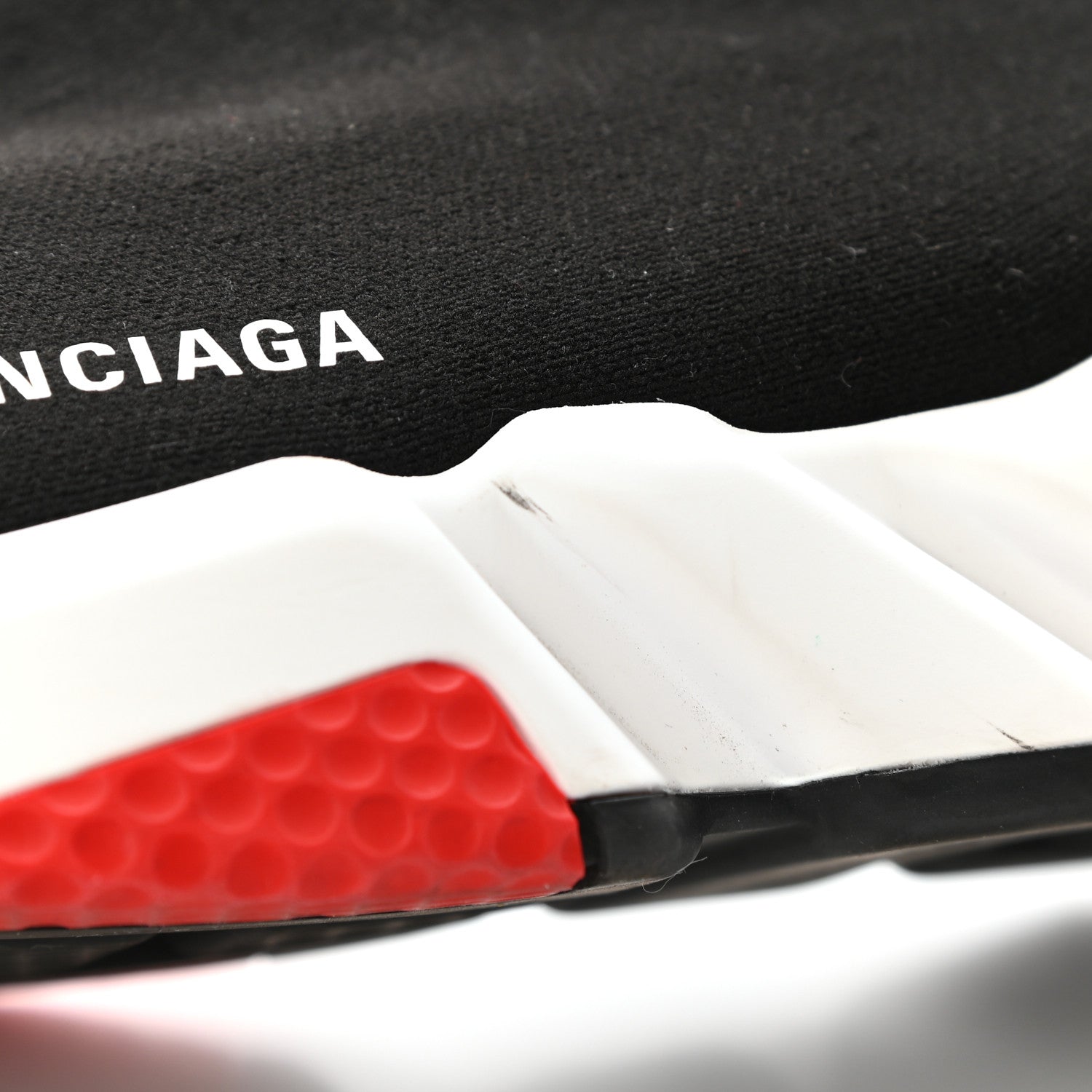 Balenciaga Technical 3D Knit Mens Speed Sneakers 44 Black Red 10 of 11